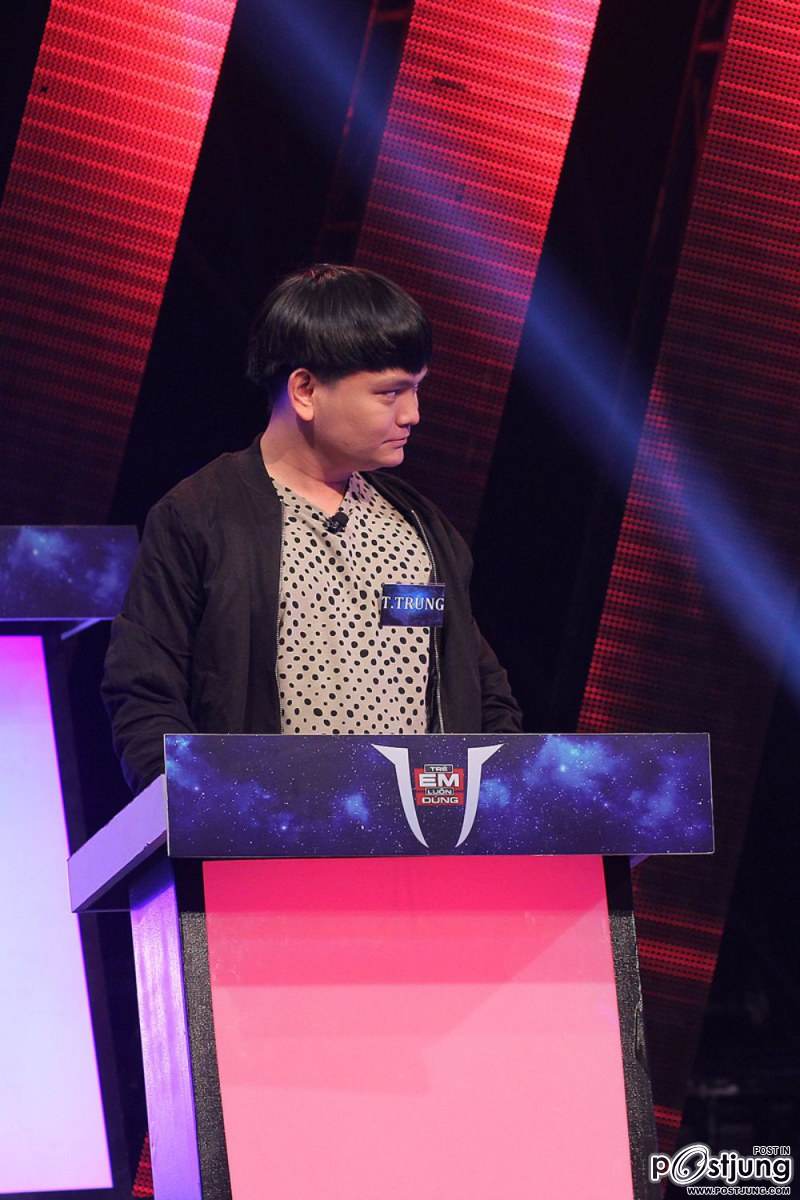Koolcheng Trịnh T&uacute; Trung in gameshow "Trẻ Em Lu&ocirc;n Đ&uacute;ng"