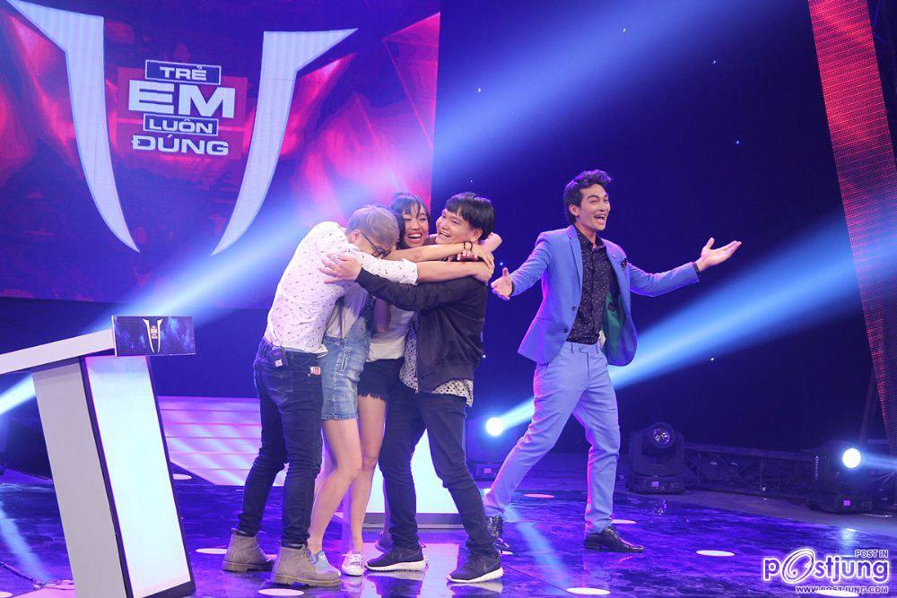 Koolcheng Trịnh T&uacute; Trung in gameshow "Trẻ Em Lu&ocirc;n Đ&uacute;ng"