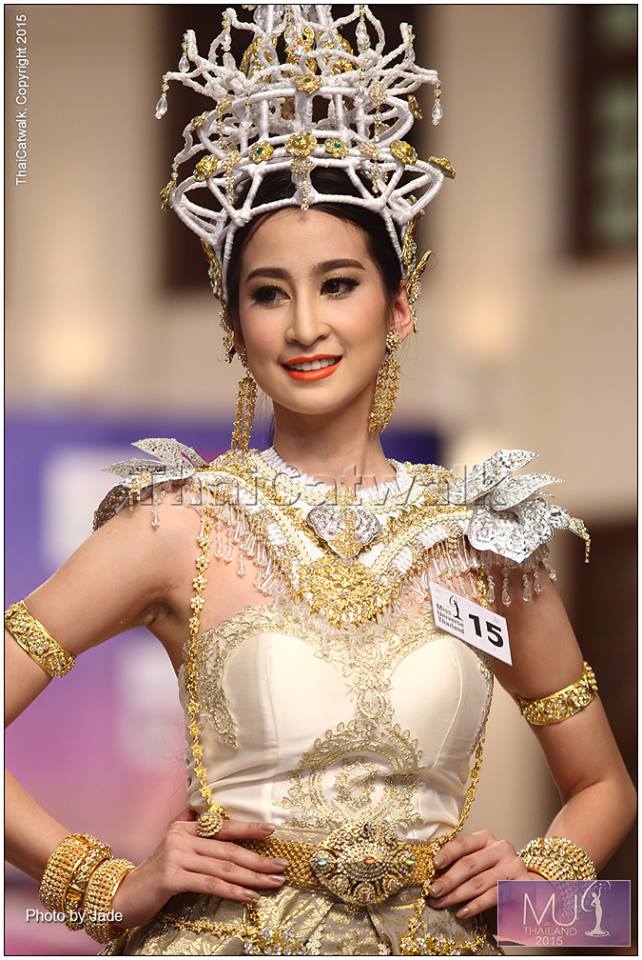 MISS UNIVERSE THAILAND 2015 CREATIVE THAI หมายเลข 15 เอมมิกา มานะลอ (น้องปาล์ม) COSTUME COMPETITION @ Rattanakosin Exhibition Hall - Bangkok June 27 , 201