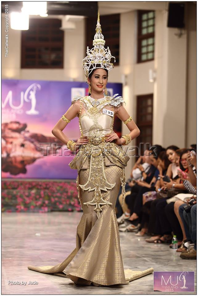 MISS UNIVERSE THAILAND 2015 CREATIVE THAI หมายเลข 15 เอมมิกา มานะลอ (น้องปาล์ม) COSTUME COMPETITION @ Rattanakosin Exhibition Hall - Bangkok June 27 , 201