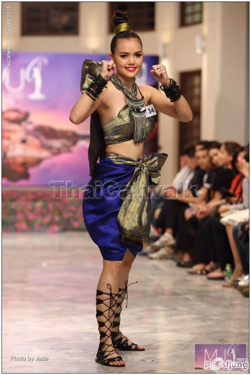 งดงาม อลังกว่าทุกปี สาวงาม  Miss Universe Thailand 2015 &ndash;รอบ Creative Thai