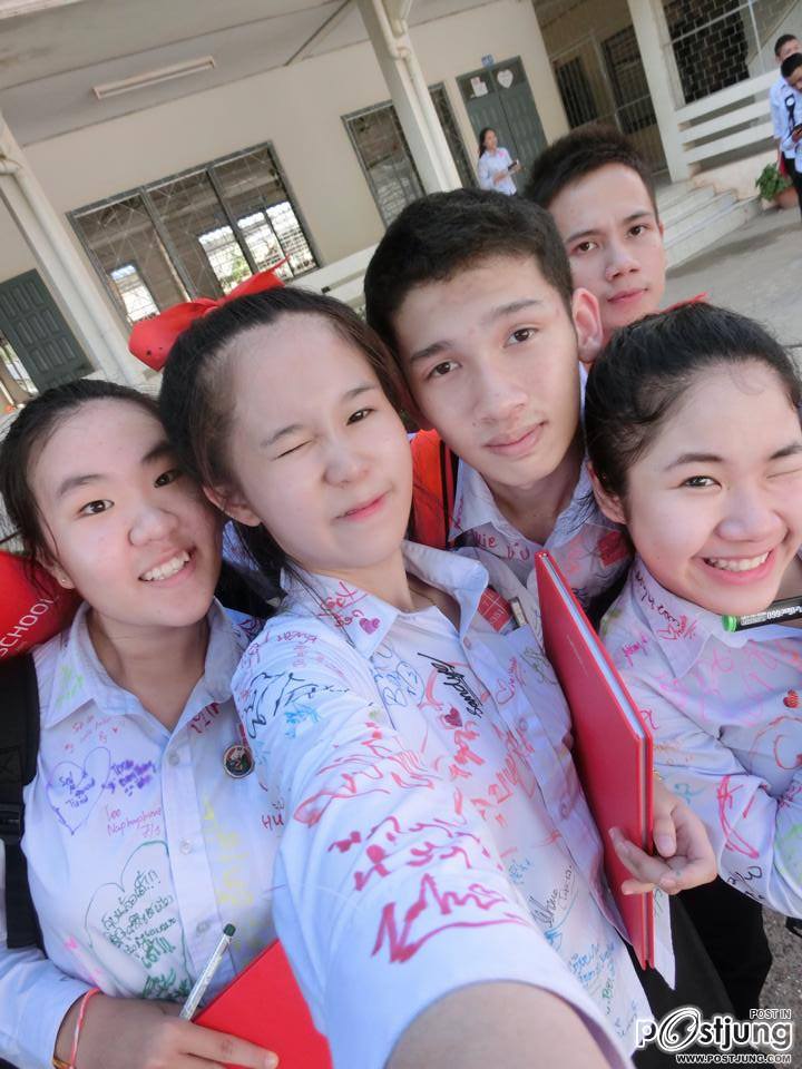 รวมรูปนักเรียนมัธยมปลายของลาวน่ารัก