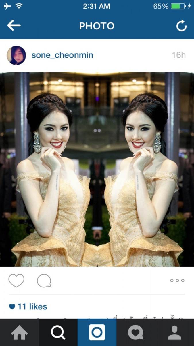 นางฟ้าขายาว  เก๋ เลเดอเรอร์ ในงานสยามดารา 2015
