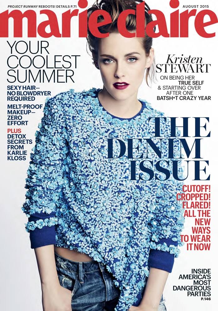 Kristen Stewart @ Marie Claire US August 2015