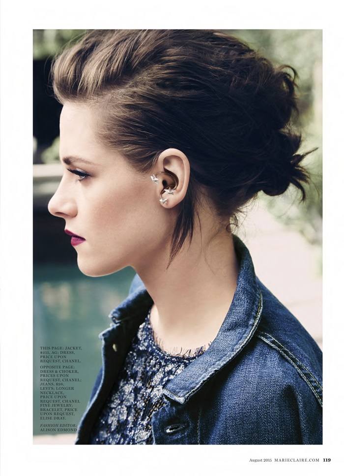 Kristen Stewart @ Marie Claire US August 2015
