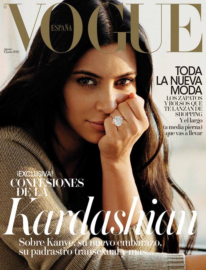 Kim Kardashian @ Vogue Espa&ntilde;a August 2015