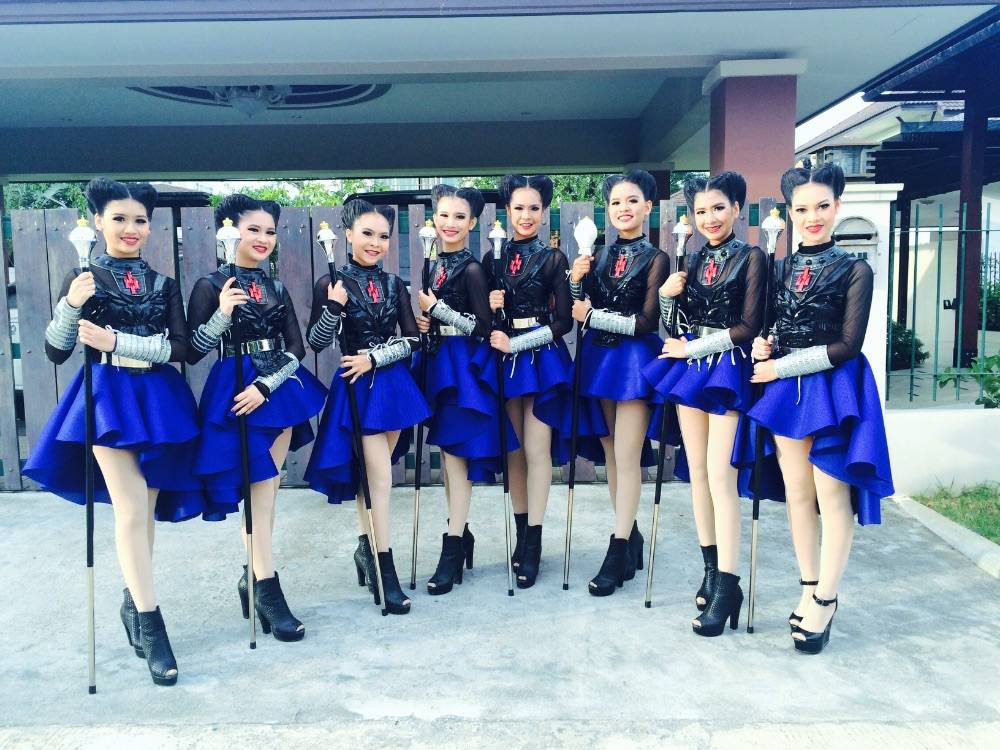 คฑากร คณะ เมฆราช(สีฟ้า) โรงเรียน กัลยาณีศรีธรรมราช จ.นครศรีธรรมราช
