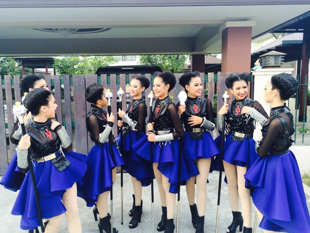 คฑากร คณะ เมฆราช(สีฟ้า) โรงเรียน กัลยาณีศรีธรรมราช จ.นครศรีธรรมราช