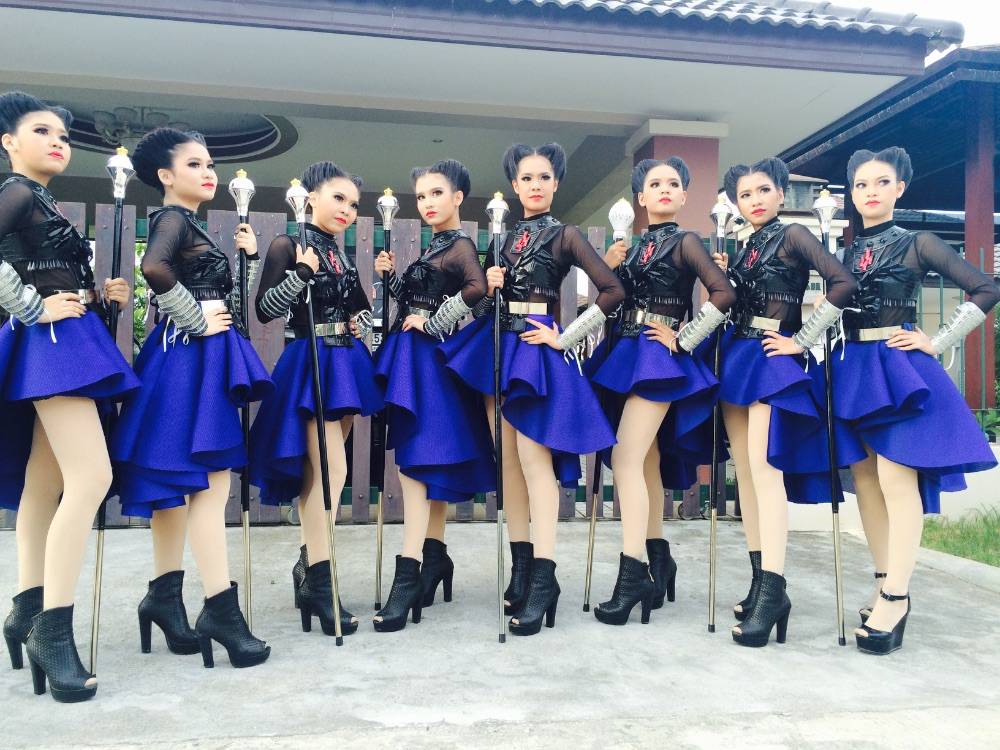คฑากร คณะ เมฆราช(สีฟ้า) โรงเรียน กัลยาณีศรีธรรมราช จ.นครศรีธรรมราช