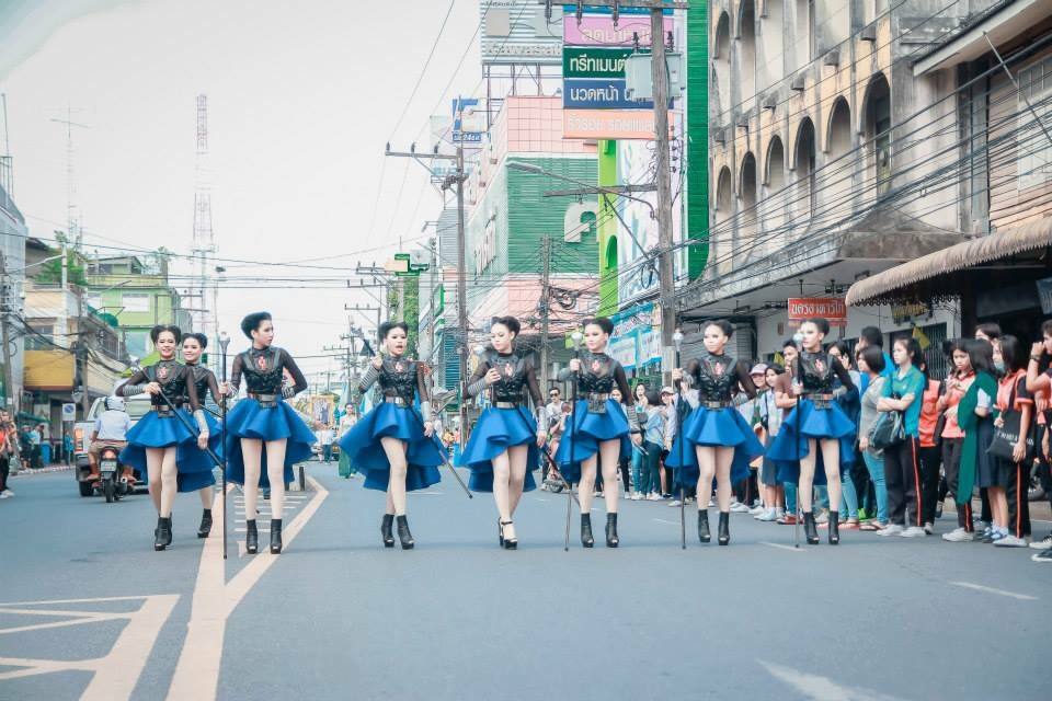 คฑากร คณะ เมฆราช(สีฟ้า) โรงเรียน กัลยาณีศรีธรรมราช จ.นครศรีธรรมราช