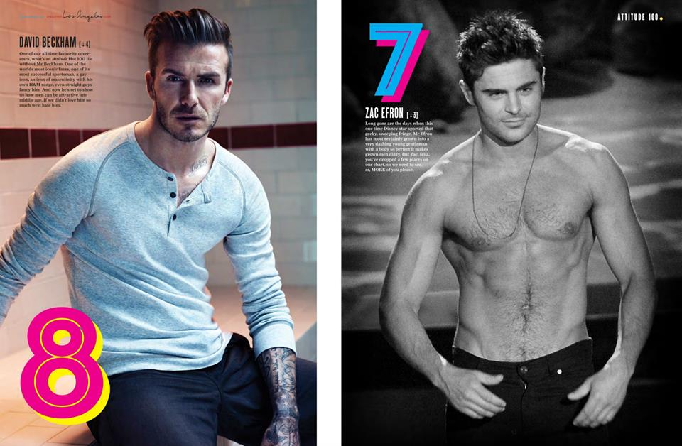 รวม 100 หนุ่มฮอต จากนิตยสาร Attitude UK 2015
