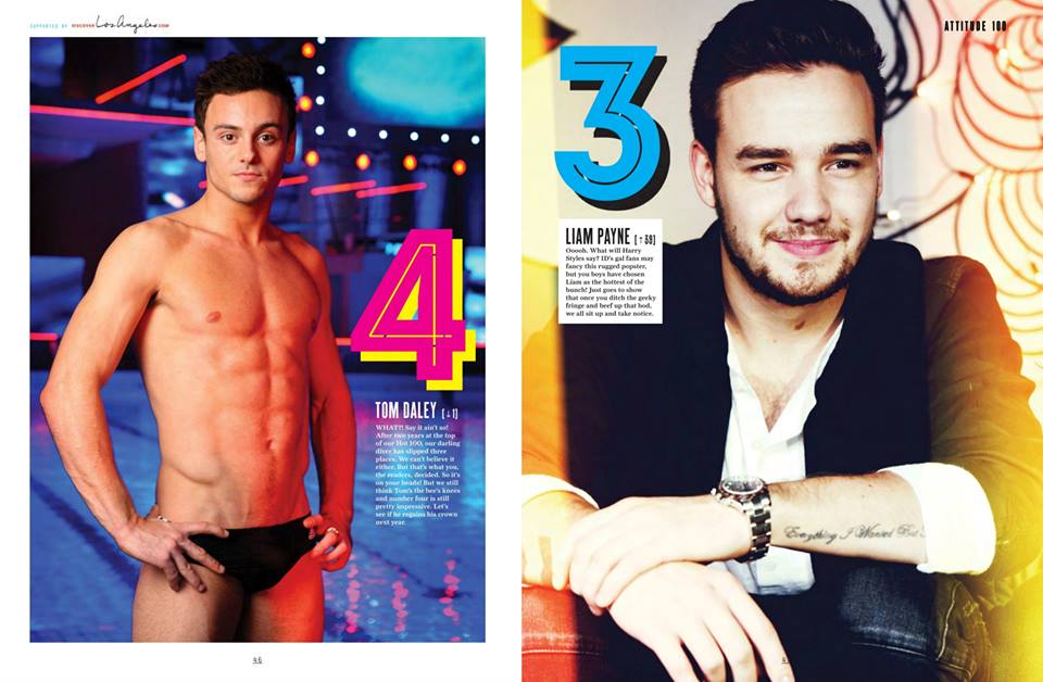 รวม 100 หนุ่มฮอต จากนิตยสาร Attitude UK 2015