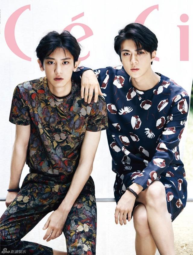 Chanyeol & Sehun @ CeCi Korea August 2015