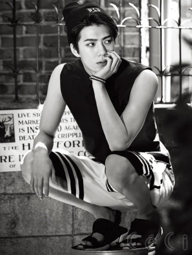 Chanyeol & Sehun @ CeCi Korea August 2015
