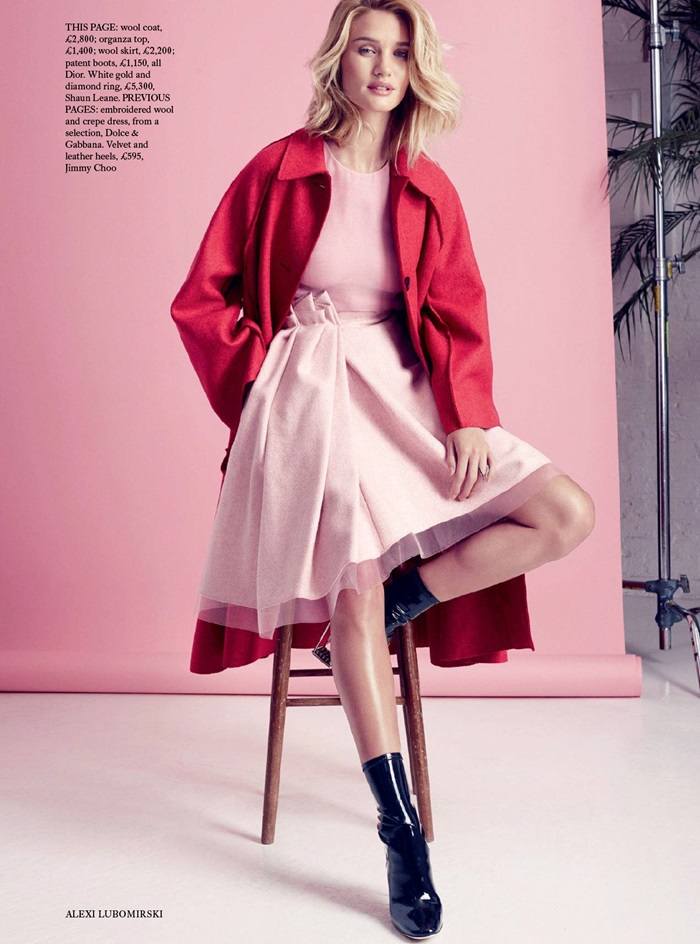 Rosie Huntington-Whiteley @ Harpers Bazaar UK September 2015