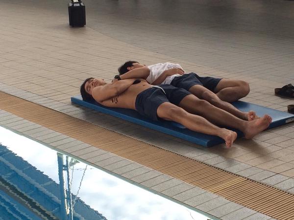ฟินสุดๆ! รวมภาพประกอบ"Water boyy the movie"เงินนำทีมโชว์หุ่นเต็มที่