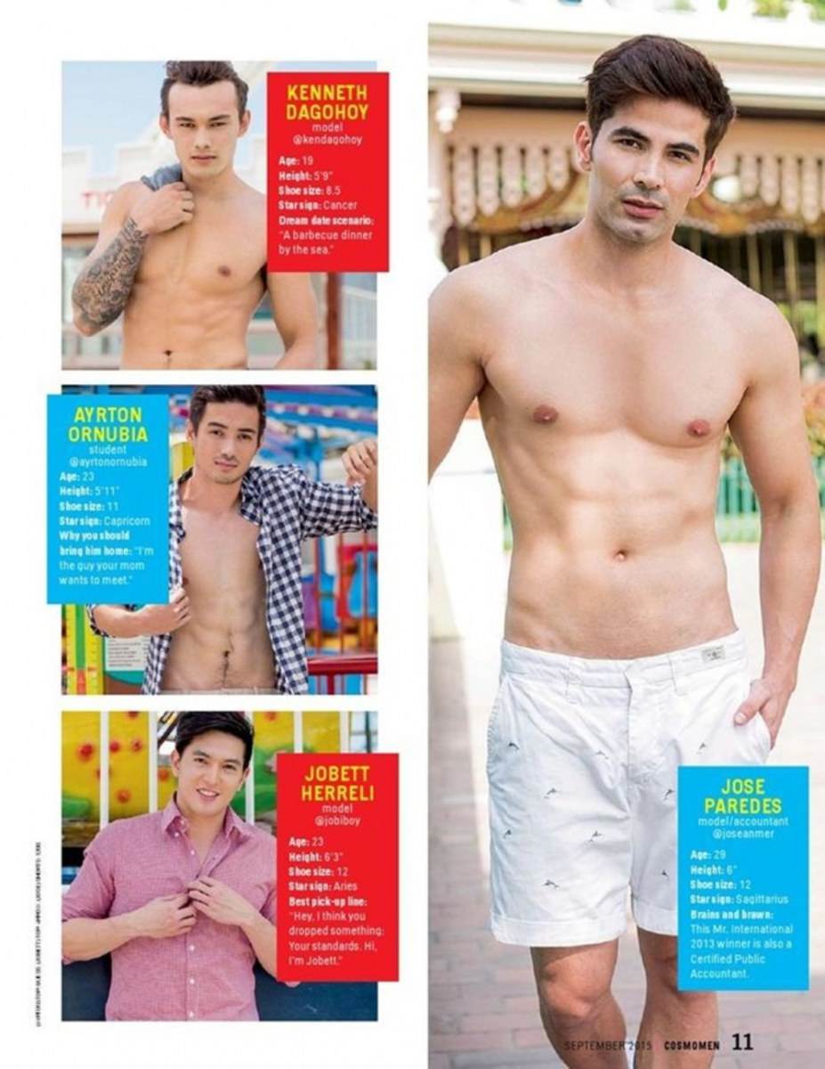 หนุ่มปินส์ หุ่นแน่นๆ @Cosmo Men Philippines September 2015