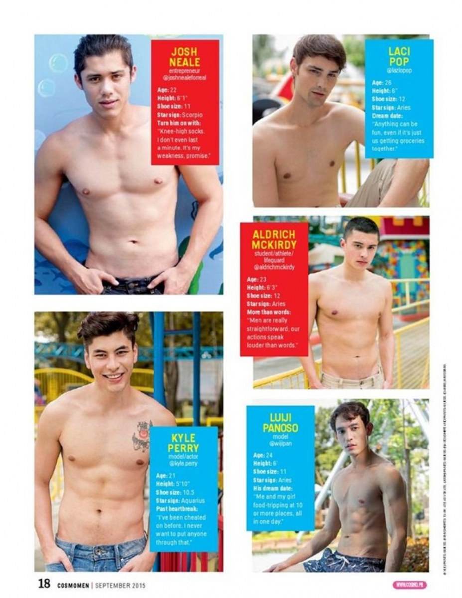 หนุ่มปินส์ หุ่นแน่นๆ @Cosmo Men Philippines September 2015