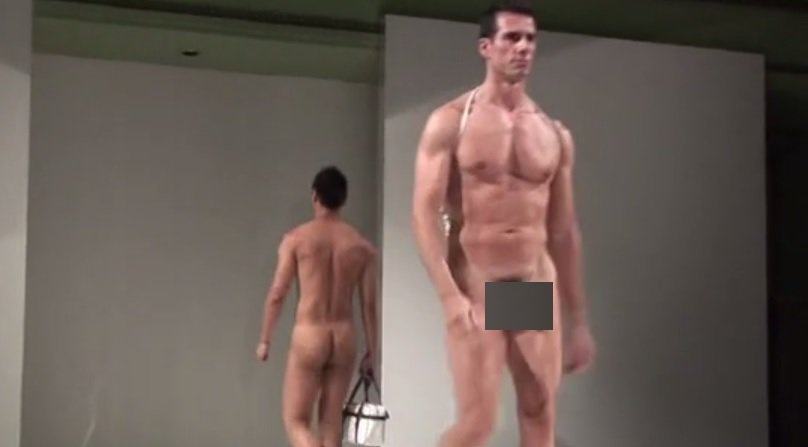 แฟชั่นสะท้านโลก! Madrid Fashion Show Features Naked Male Models..!!