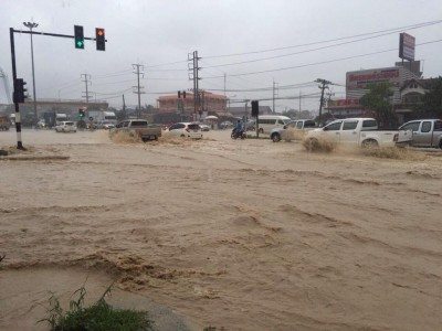 ประมวลภาพน้ำท่วมระยอง หลังพายุหวามก๋อ พัดถล่ม
