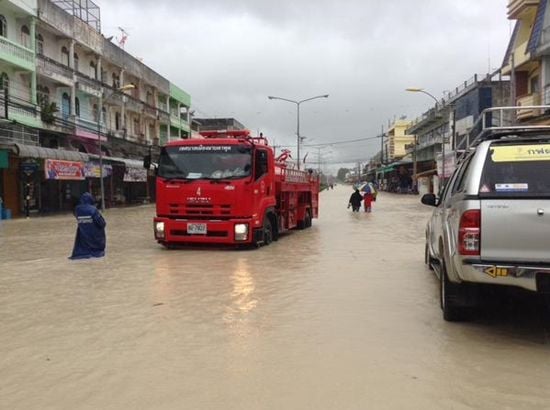 ประมวลภาพน้ำท่วมระยอง หลังพายุหวามก๋อ พัดถล่ม