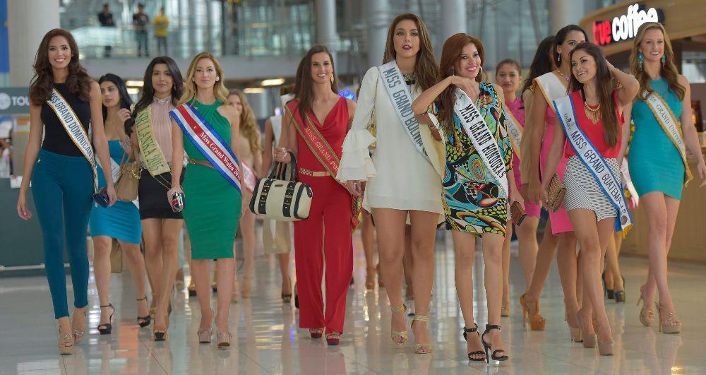 นางงามทั่วโลกเดินทางถึงไทย ในการประกวด Miss Grand International 2012