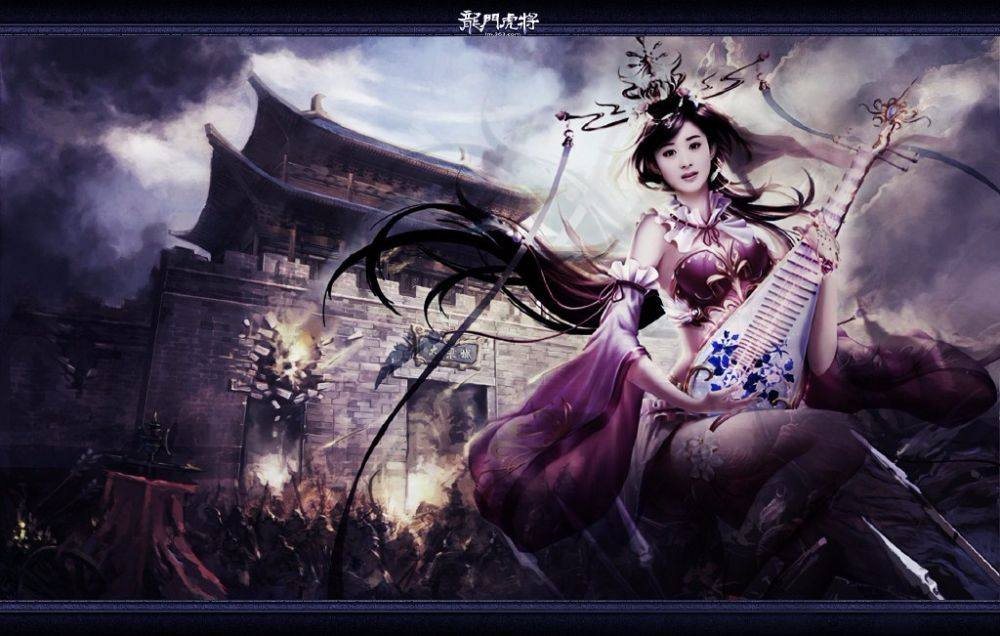 จ้าวลี่อิง ในชุด cosplay 赵丽颖 龙门虎将 online