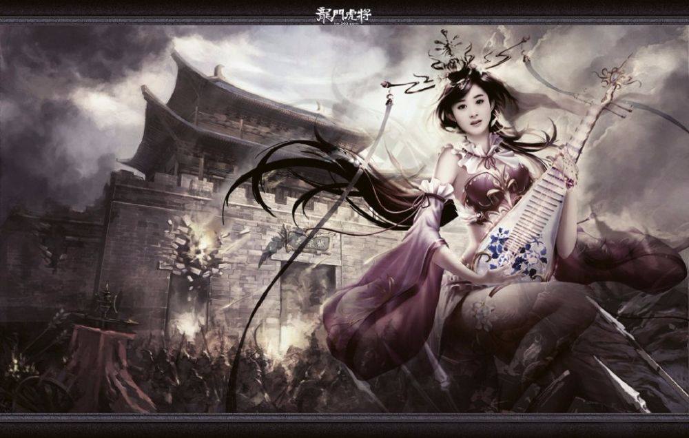 จ้าวลี่อิง ในชุด cosplay 赵丽颖 龙门虎将 online