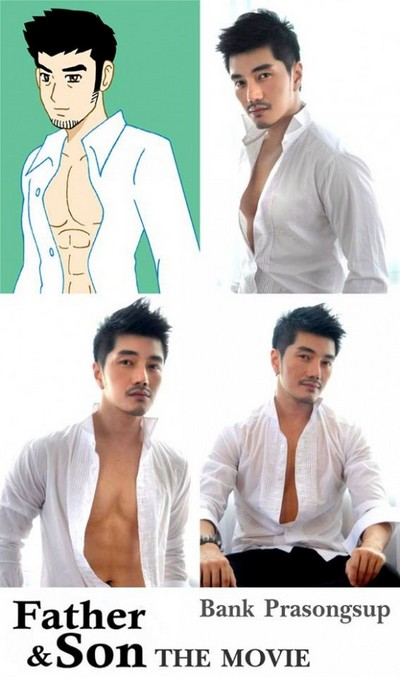 คุณพ่อน่ากอด แบงค์ ธนาพล หล่อ ล่ำ แซ่บ ! Father&Son