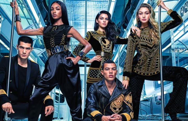 The Balmain x H&M campaign