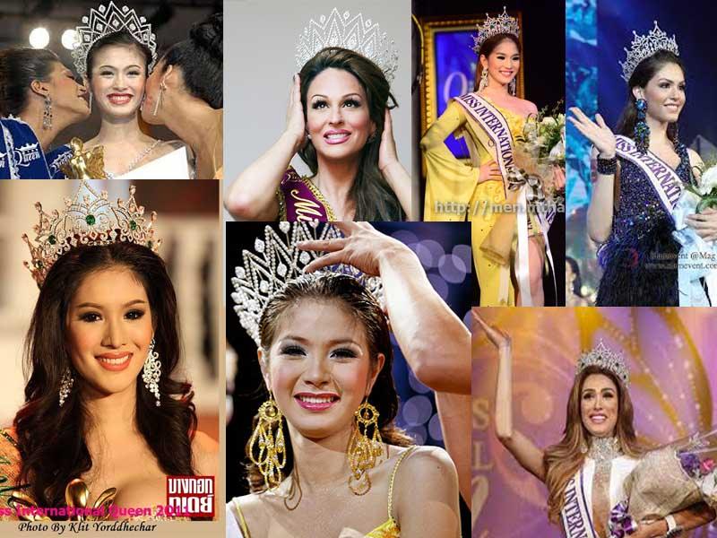 8. เวที Miss International queen เป็นเวทีประกวดสาวงามประเภทสองจากหลายๆชนชาติมาประกวดซึ่งเวทีนี่มีการยอมรับอย่างแพร่หลายและโด่งดังมากมายเลยทีเดียว