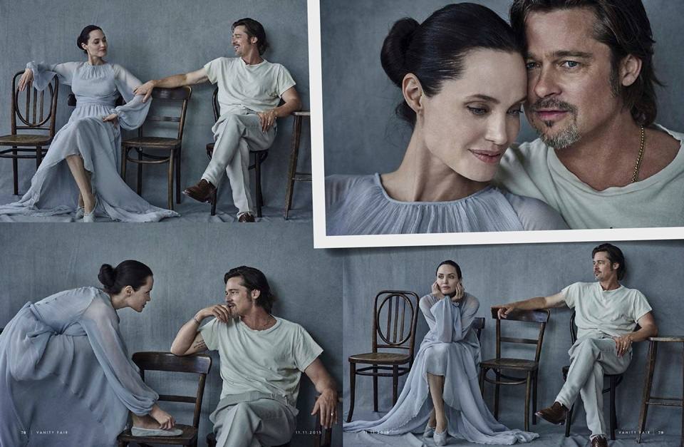 Angelina Jolie & Brad Pitt @ Vanity Fair Italia November 2015