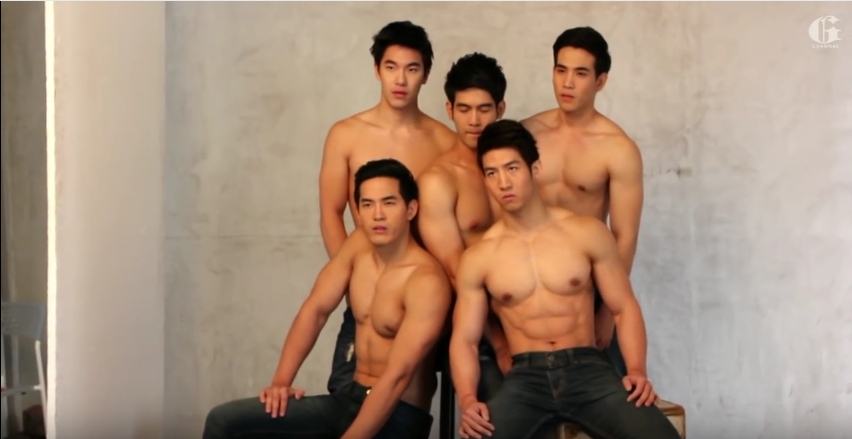 นายแบบไทยหนุ่ม ขาวใสอมชมพู + หนุ่มมาดเข้ม