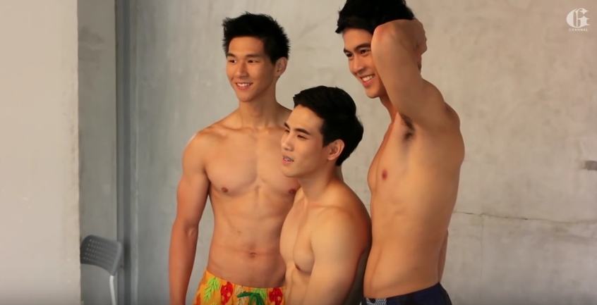 นายแบบไทยหนุ่ม ขาวใสอมชมพู + หนุ่มมาดเข้ม