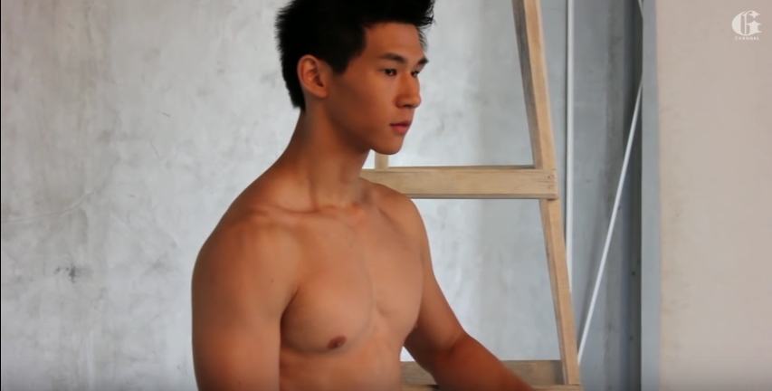 นายแบบไทยหนุ่ม ขาวใสอมชมพู + หนุ่มมาดเข้ม