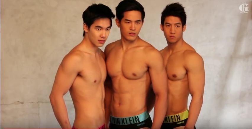 นายแบบไทยหนุ่ม ขาวใสอมชมพู + หนุ่มมาดเข้ม