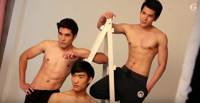 นายแบบไทยหนุ่ม ขาวใสอมชมพู + หนุ่มมาดเข้ม