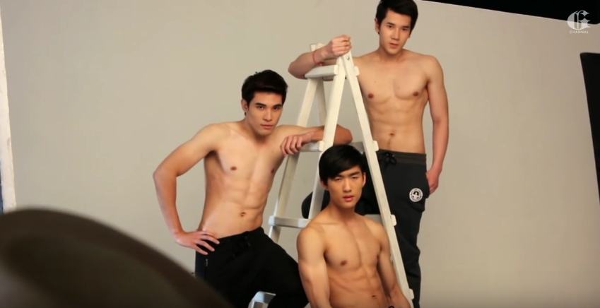 นายแบบไทยหนุ่ม ขาวใสอมชมพู + หนุ่มมาดเข้ม