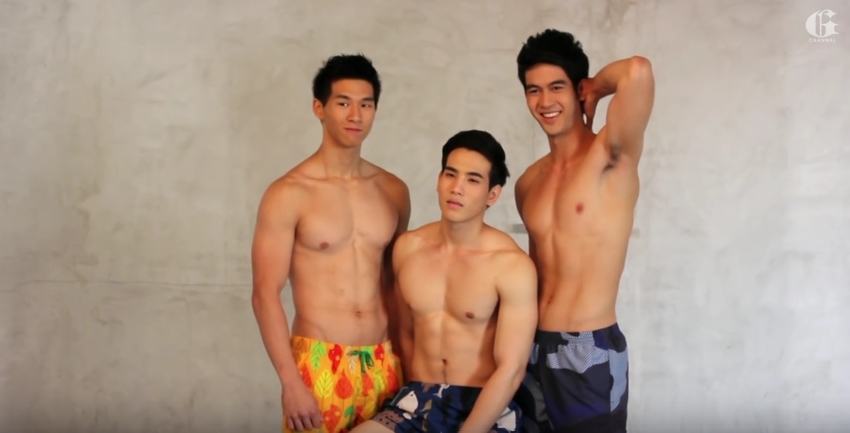นายแบบไทยหนุ่ม ขาวใสอมชมพู + หนุ่มมาดเข้ม
