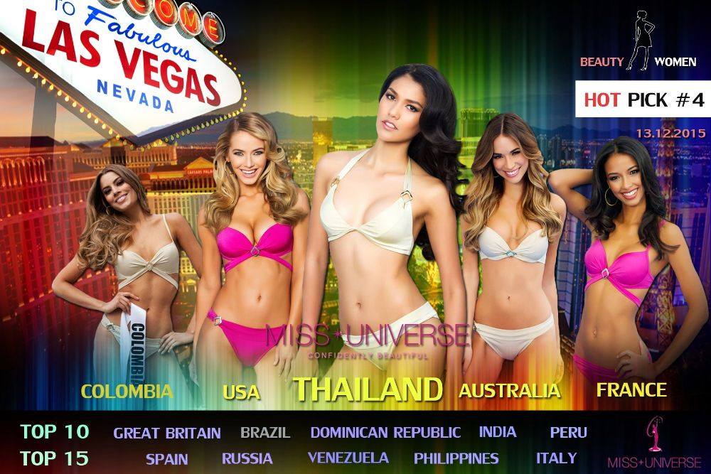 MISS UNIVERSE 2015 ร่วมเป็นกำลังใจให้กับสาวไทย