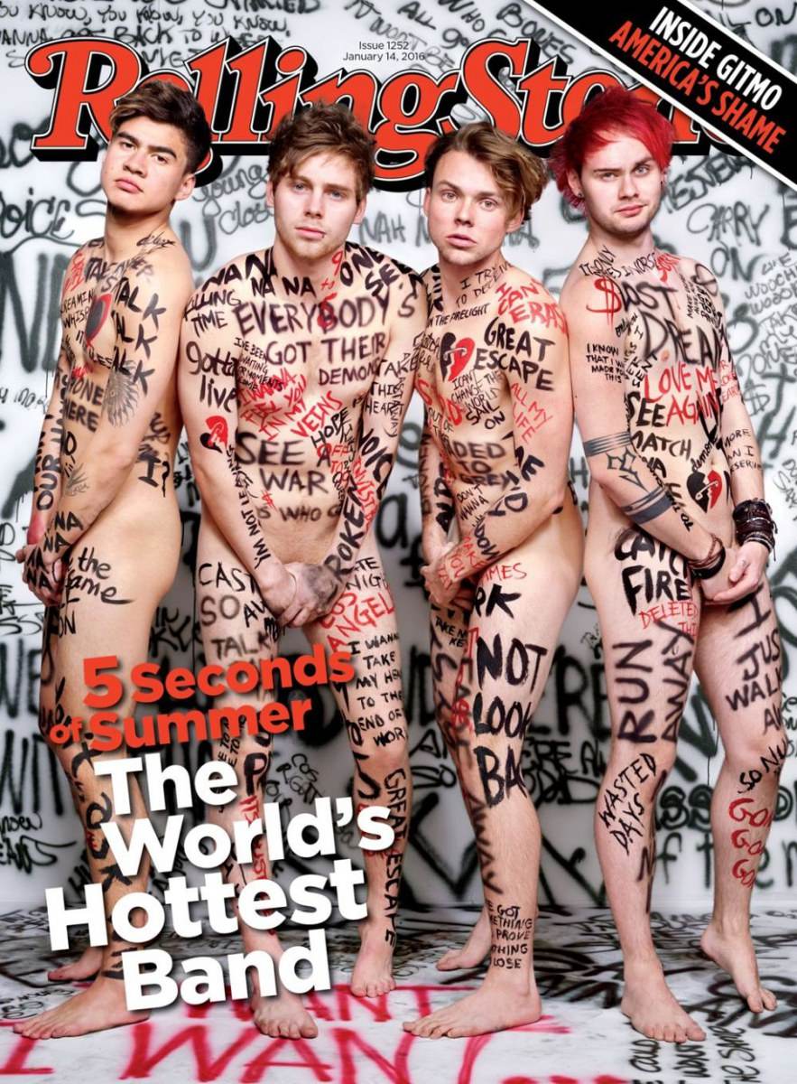 ฮือฮา!! 4 หนุ่ม บอยแบนด์วง 5 Seconds of Summer เปลือยขึ้นปก"โรลลิง สโตน" จะมาเปิดการแสดงในไทย มีนาคม 2559
