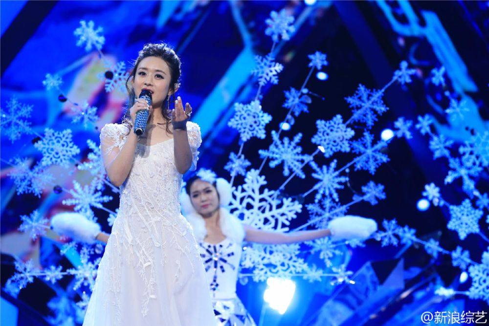 东方卫视跨年 赵丽颖《雪人》 happy new year 2016