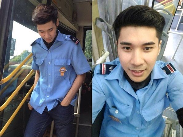 เข้าวงการบันเทิงเต็มตัวแล้ว โชว์ตัว เดินแบบ เล่นหนัง สำหรับหนุ่มกระเป๋ารถเมล์สุดหล่อ ปอ.44 เลโอ นิธิโรจน์