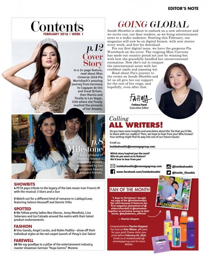 Pia Wurtzbach @ Inside Showbiz Weekly February 2016