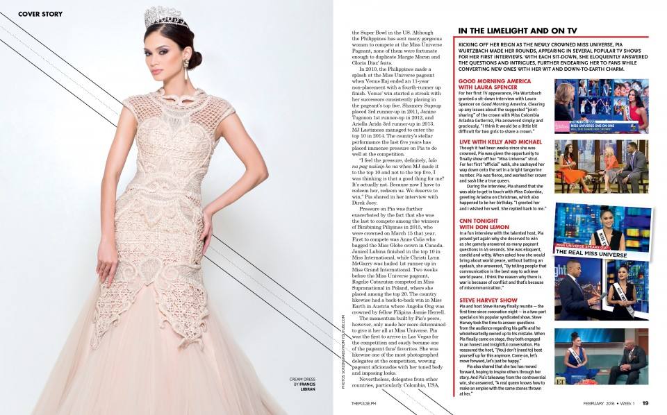 Pia Wurtzbach @ Inside Showbiz Weekly February 2016