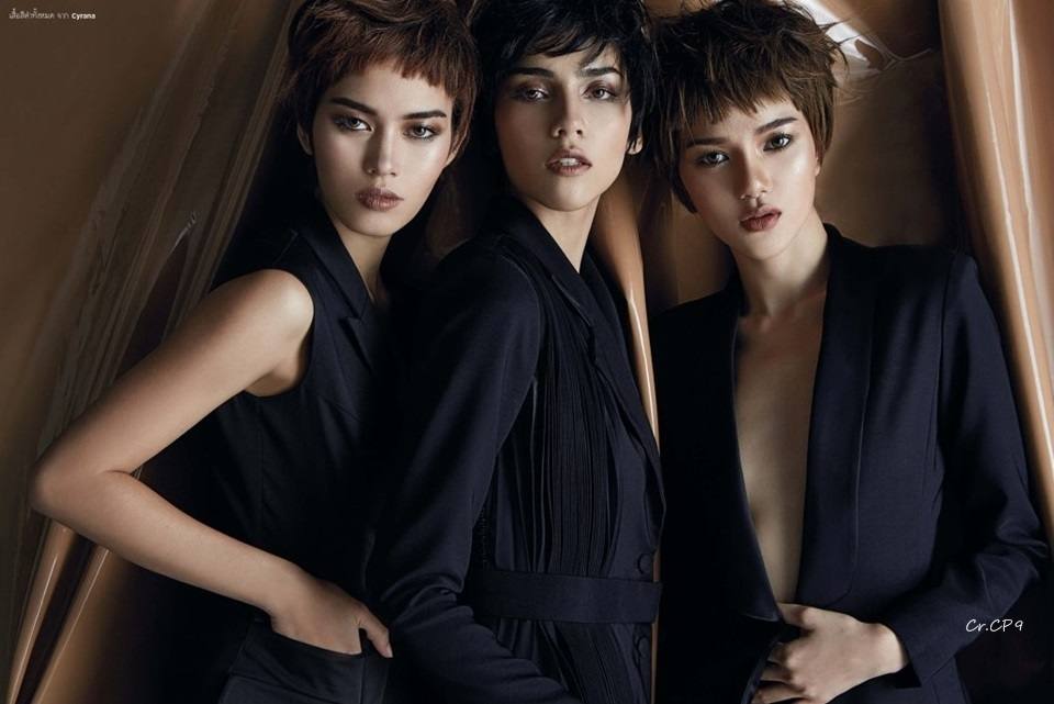 3 สาว The Face 2 ติช่า-จีน่า-กวาง @ กุลสตรี vol.45 no.1082 February 2016