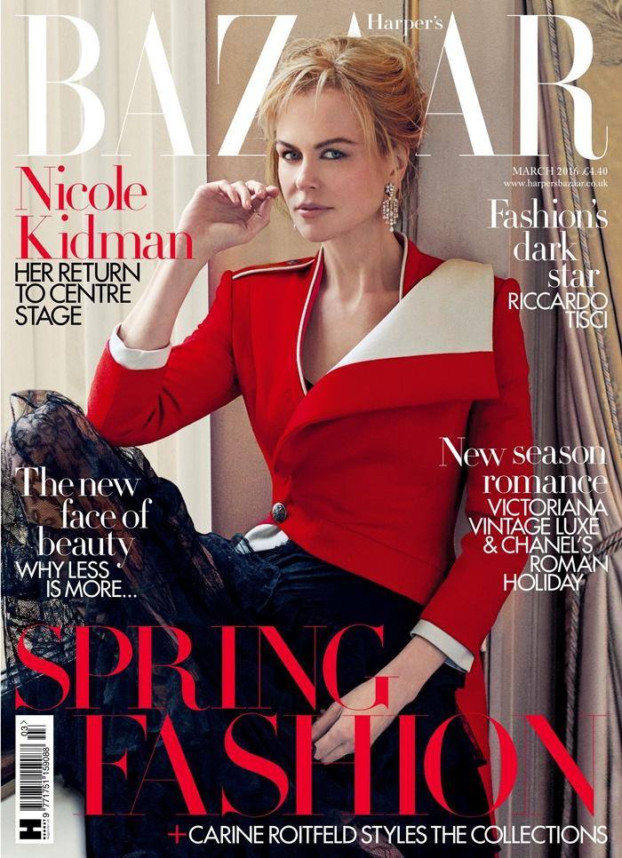 Nicole Kidman @ Harper's Bazaar UK March 2016