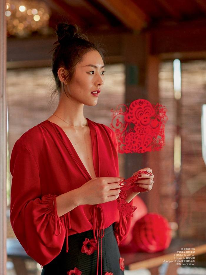Liu Wen @ Elle China March 2016