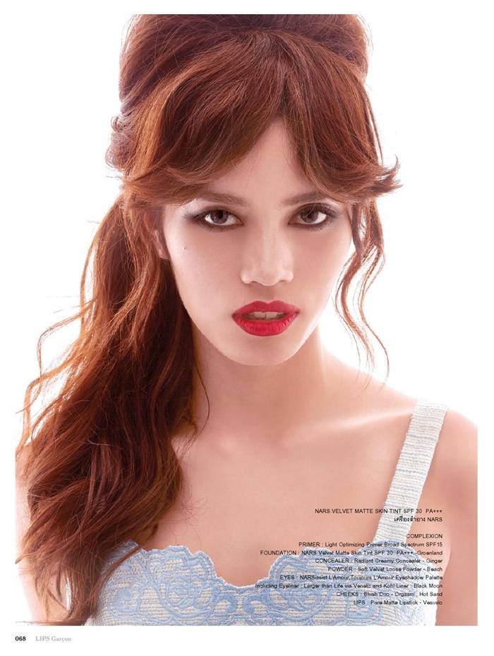 ติช่า ควงแฟนหนุ่ม แอนเดรียส วิก ถ่ายแบบขึ้นปก Lips Gar&ccedil;on