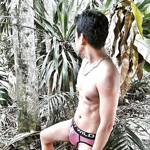 รัดเป้าตุง!!! หมีมีหนวด นุ่งกางเกงในตัวจิ๋ว โชว์ของใหญ่กลางทะเล คืนความสุขให้แฟนคลับ